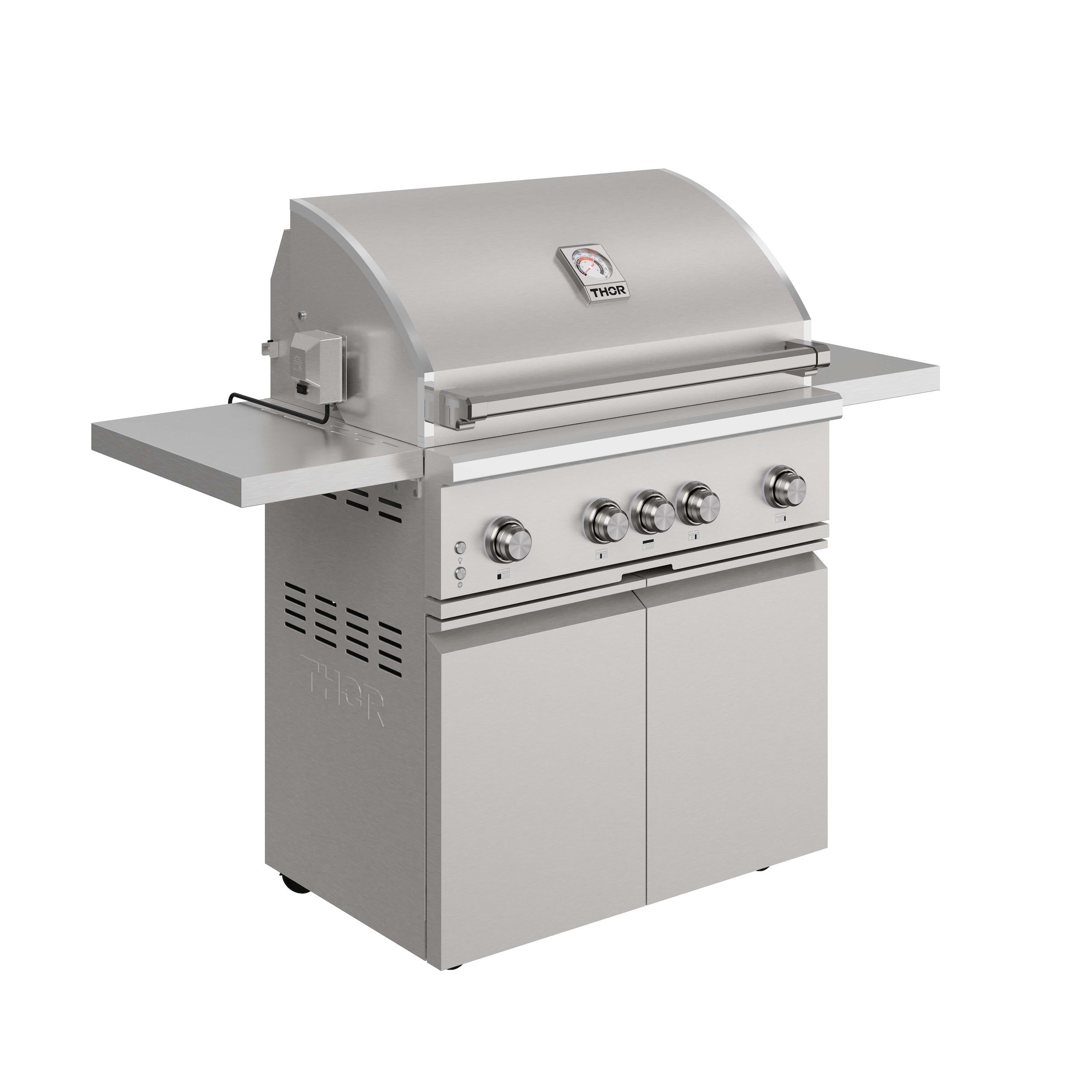 36-inch 4 burners Built in Gas Grill on cart with Sear/Rear Infrared Burner & Rotisserie Natural Gas