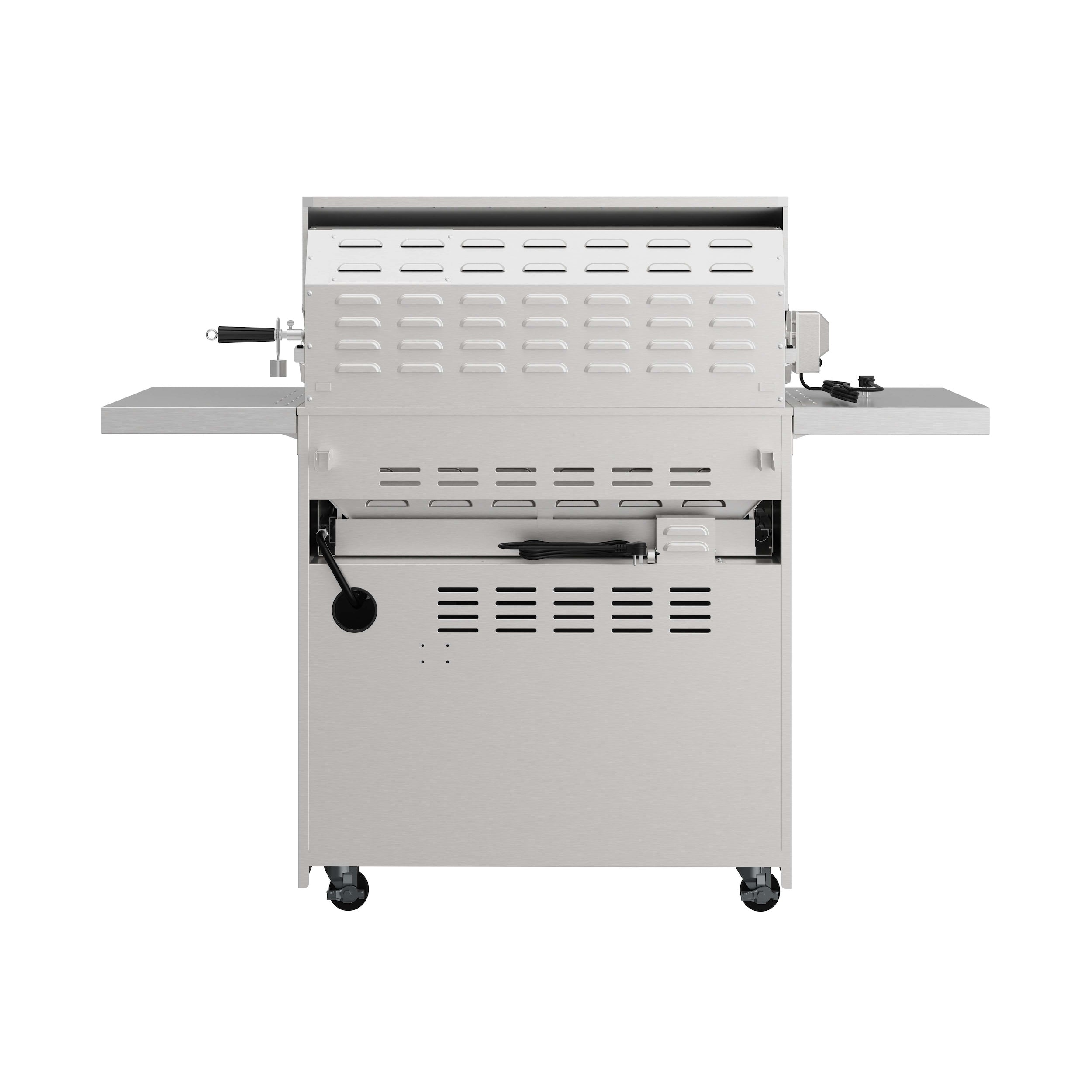 36-inch 4 burners Built in Gas Grill on cart with Sear/Rear Infrared Burner & Rotisserie Natural Gas