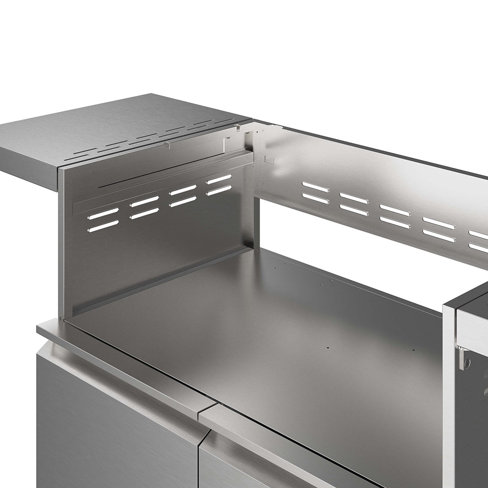 THOR Kitchen Stainless Steel Grill Cart with Cabinet for 36” Grill