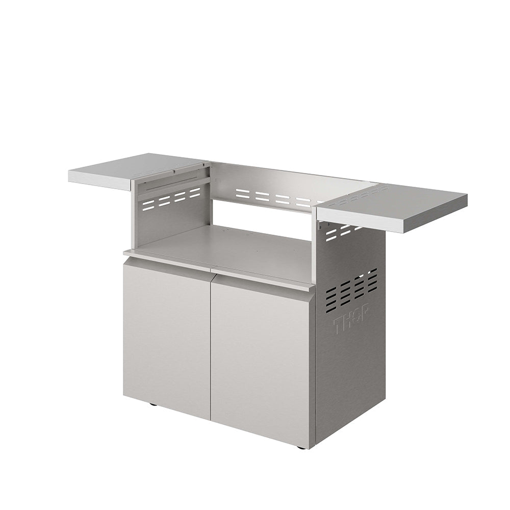 THOR Kitchen Stainless Steel Grill Cart with Cabinet for 36” Grill