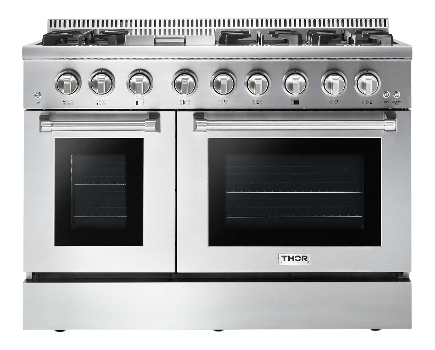 Thor Kitchen 48 Inch Professional Dual Fuel Liquid Propane Range in Stainless Steel