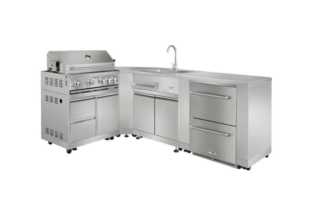 Thor Kitchen Outdoor Kitchen Sink Cabinet in Stainless Steel