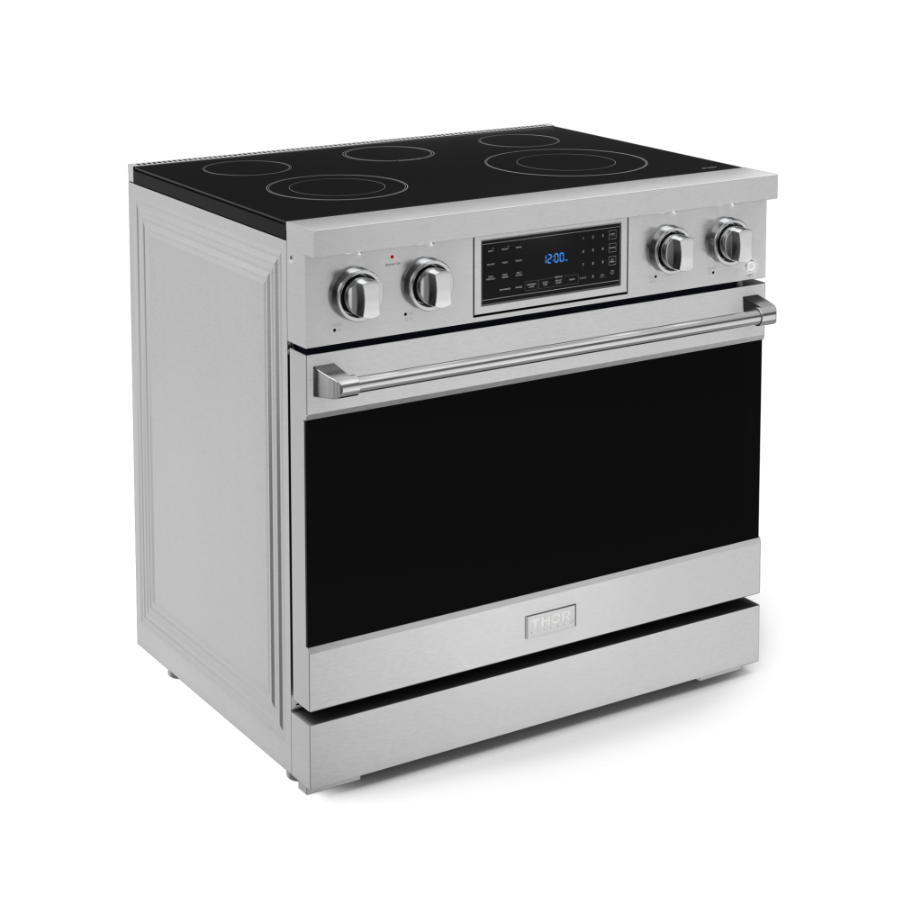 36 Inch Professional Electric Range with Tilt Panel Touch Control in Stainless Steel | Gordon Ramsay Series