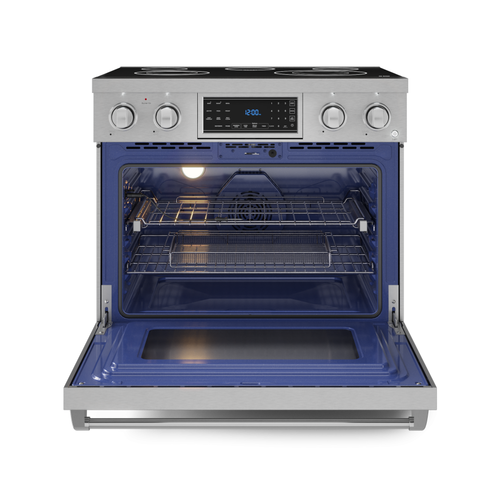 36 Inch Professional Electric Range with Tilt Panel Touch Control in Stainless Steel | Gordon Ramsay Series