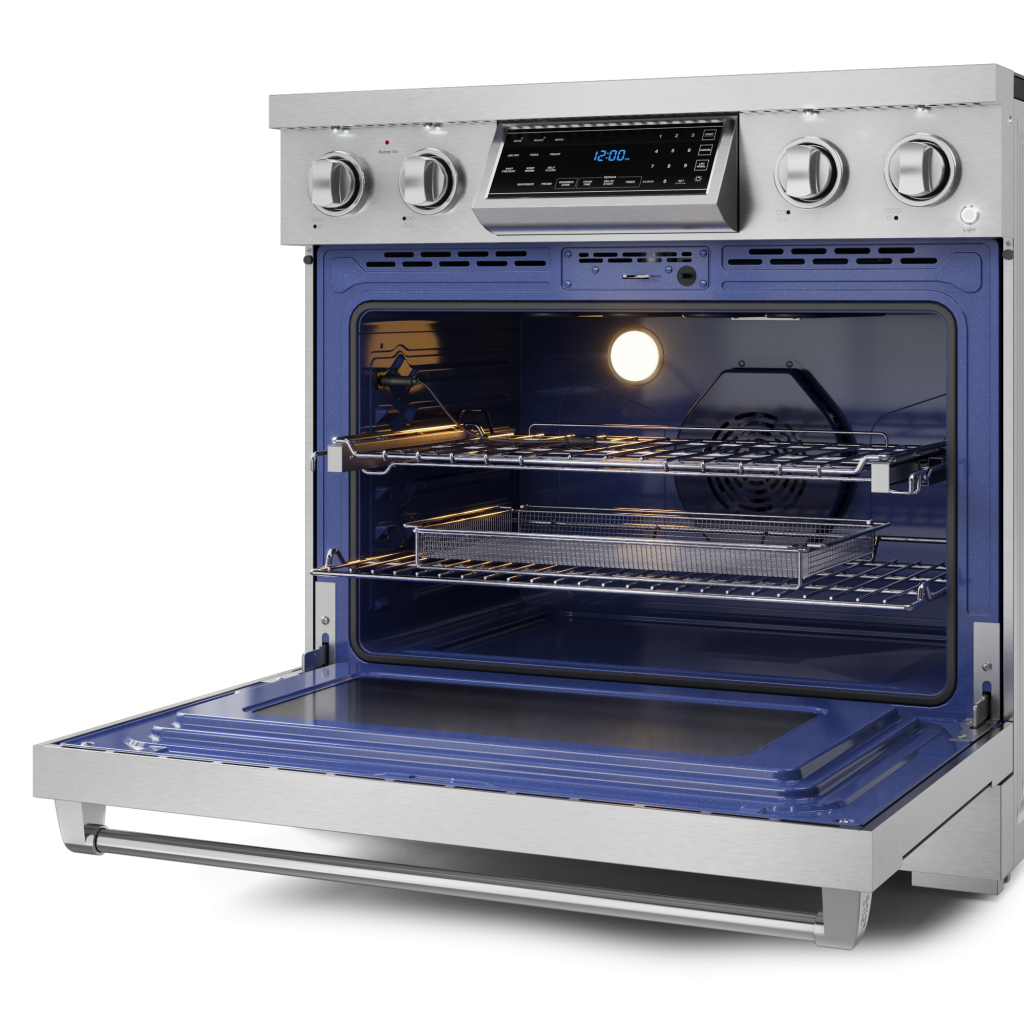 36 Inch Professional Electric Range with Tilt Panel Touch Control in Stainless Steel | Gordon Ramsay Series