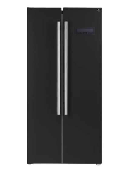 FORNO Salerno Espresso 33-inch Side-by-Side 15.6 Cu.Ft. Black or White Refrigerator (FFRBI1805-33BLK)
