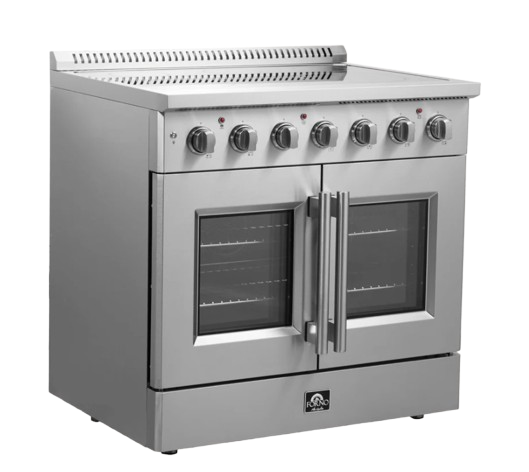 FORNO Galiano 36″ Freestanding French Door Electric Range (FFSEL6917-36)