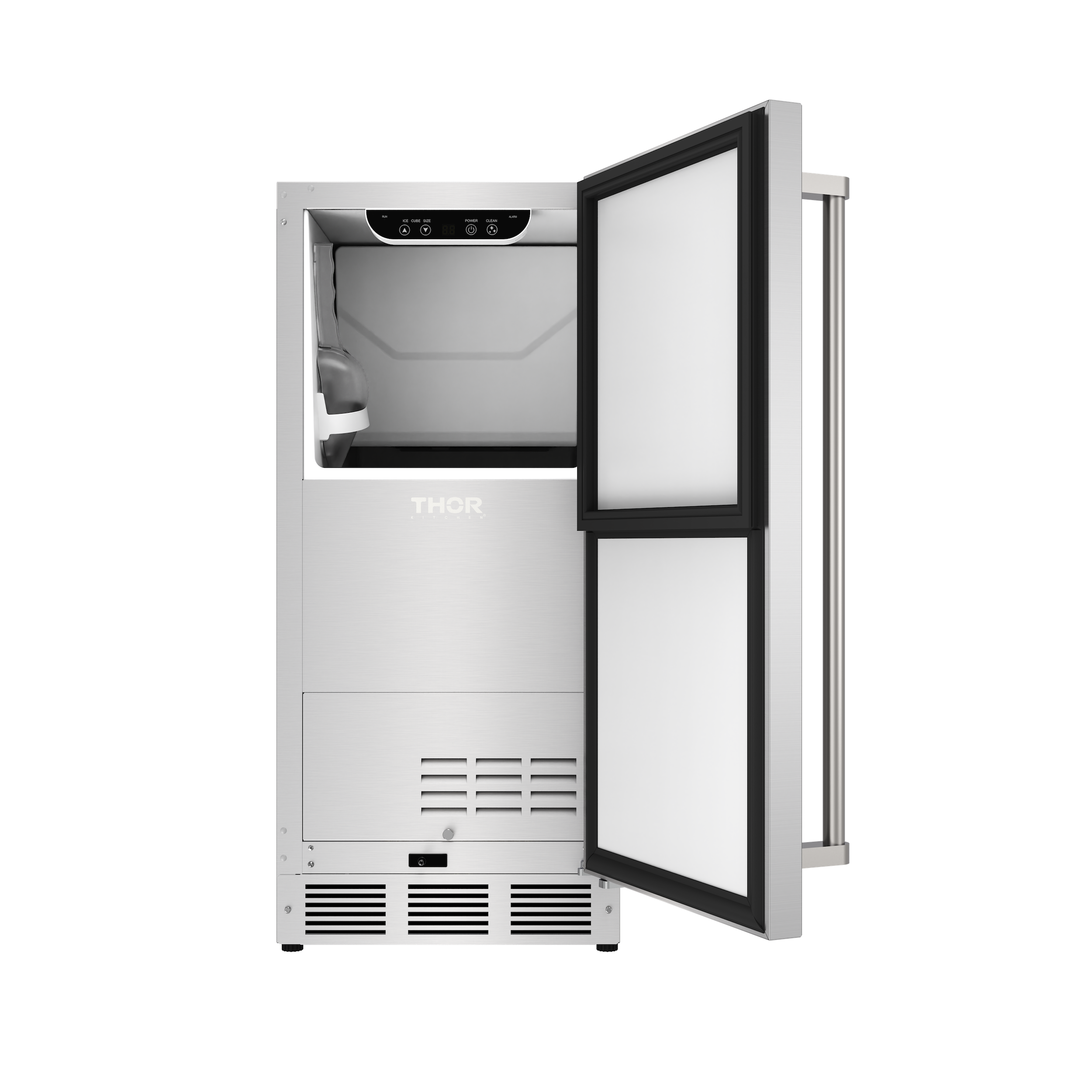 15” Freestanding/Built-In Gourmet Ice Maker with Water Filter and Reversible Door
