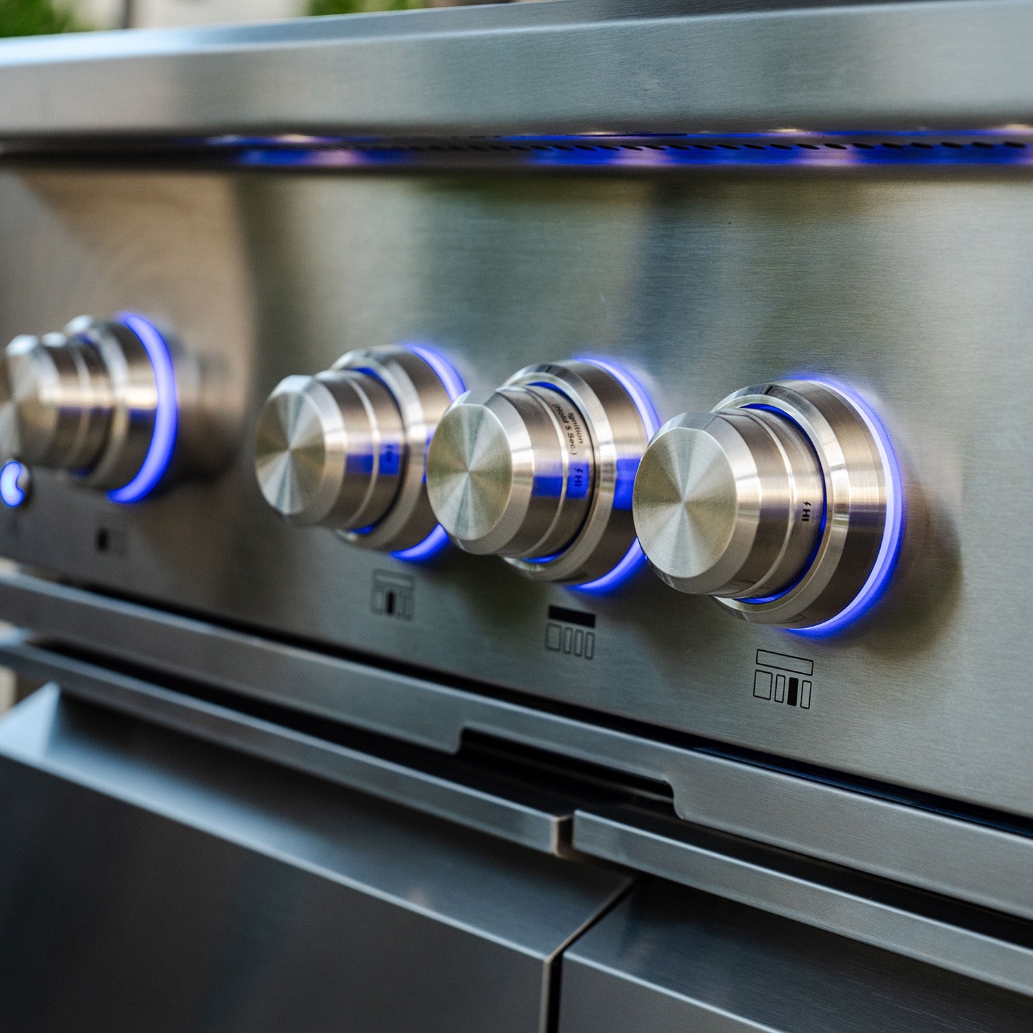 36-inch 4 burners Built in Gas Grill on cart with Sear/Rear Infrared Burner & Rotisserie Natural Gas