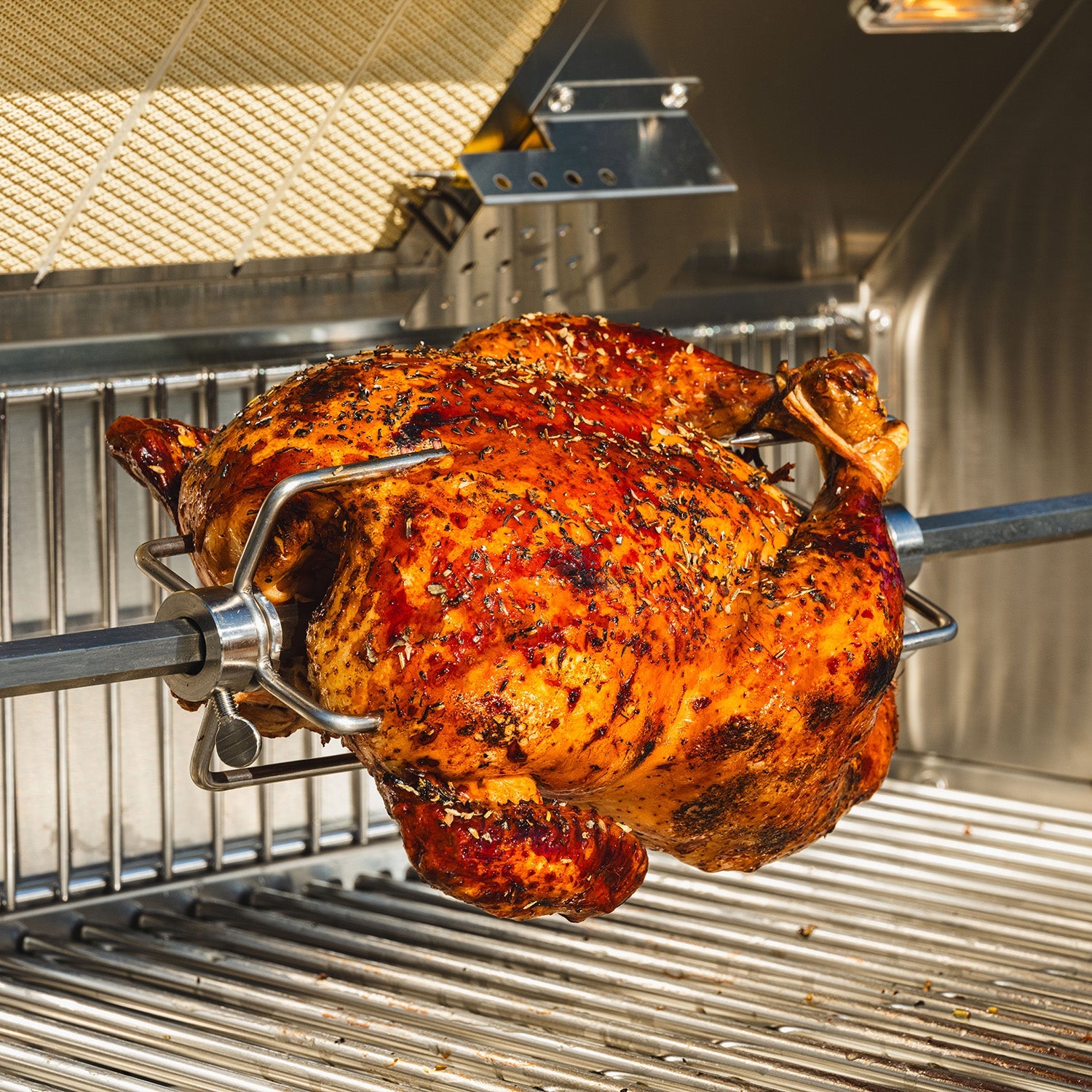 36-inch 4 burners Built in Gas Grill on cart with Sear/Rear Infrared Burner & Rotisserie Natural Gas